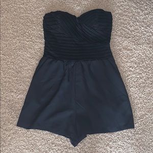 Strapless romper